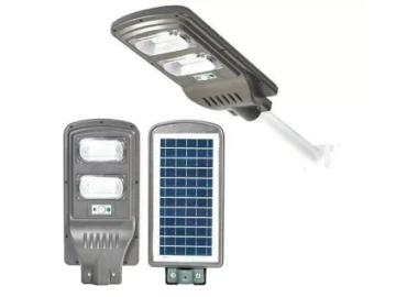 60watts solar flood light with a small pole and screws