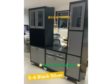 3pc metal kitchen units/cabinets