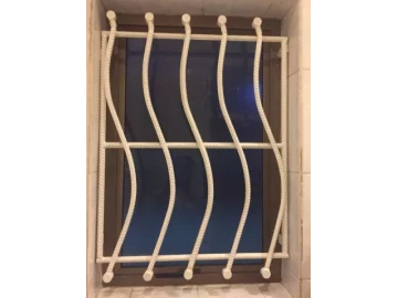 Window burglar bar screen - Deformed bars