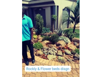 Rocky & Flower bed design