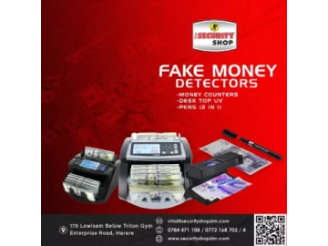 Money counters and fake money detectors