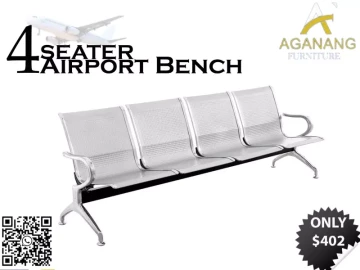 4-Seater airport Bench