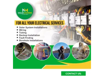 House wiring, tubing, solar installations and borehole installations