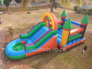 Jumping Castle with Slide for Hire