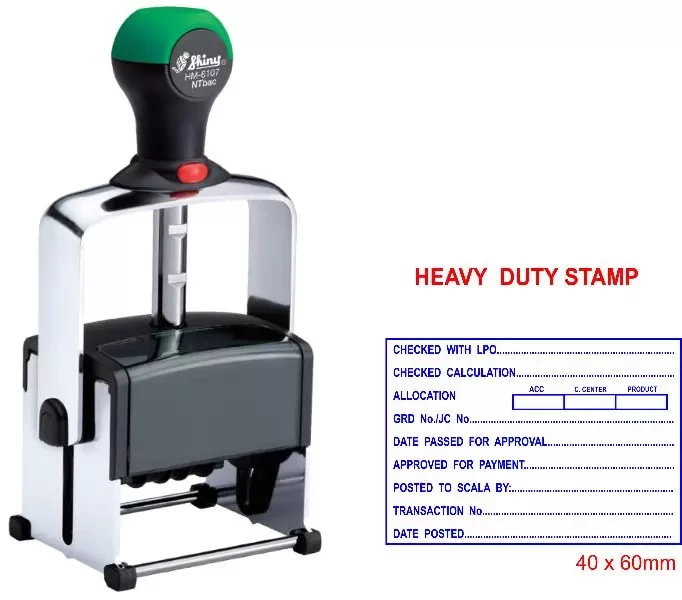Date Stamps & Name Badges for Corporates, Schools, Government Departments.