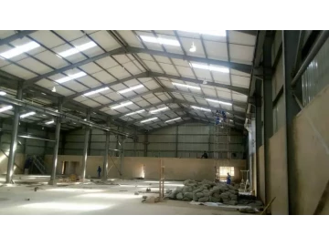 WAREHOUSE construction , steel structures
