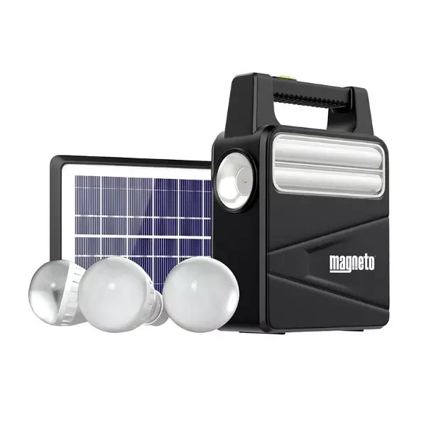 Magneto solar homes lighting system