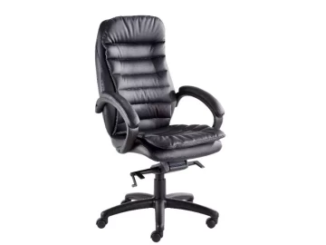 Pinnacle Exec Highback swivel chair with Knee tilt mechanism - Leather