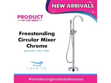 Free Standing Circular Mixer chrome