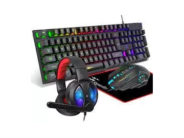 Gaming Keyboard and Mouse Combo with Headset