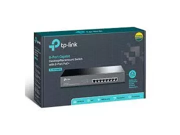 TP-Link TL-SG1008PE 8-Port Gigabit Desktop/Rackmount Switch with 8-Port PoE+