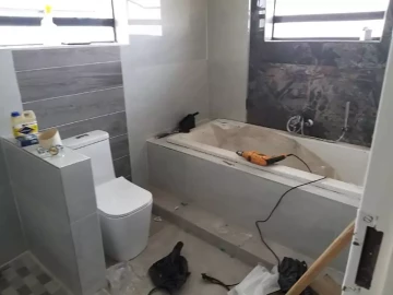 Plumbing and tiling