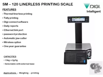 SM 120 Linerless Printing Scale