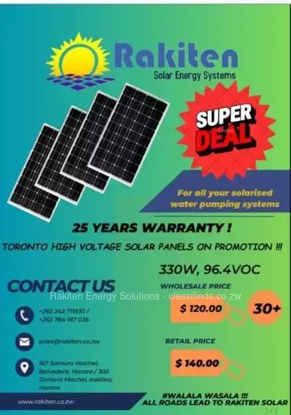 370W 96v High Voltage Monocrystalline Solar Panel
