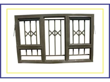 Steel Window frames,with fitted burglar bars