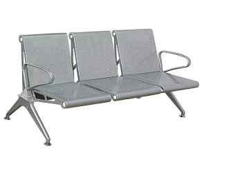 3 seater chrome airport seat