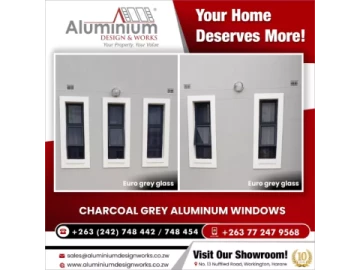 Charcoal Grey Aluminium windows