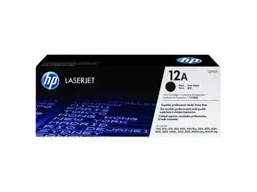 HP 12a black toner cartridges