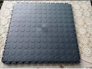 Interlocking Rubber Floor Tiles Black