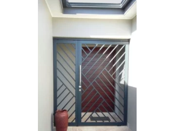 Mini verandah security door screen