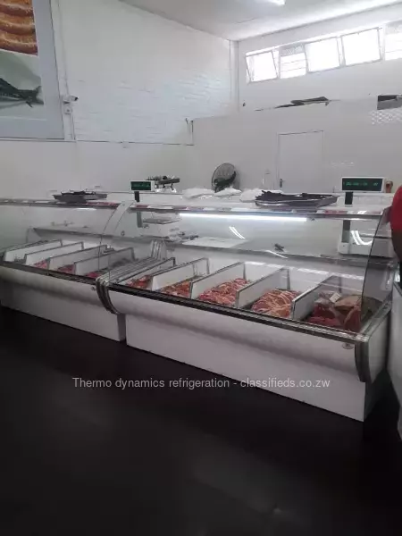 Meat Display Freezers on a butchery setup