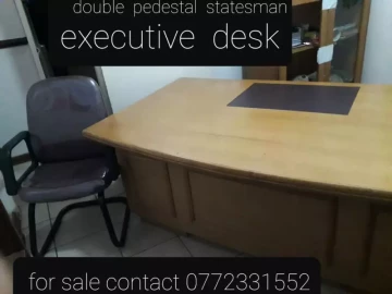 For sale is an executive statesman office desk plus chair