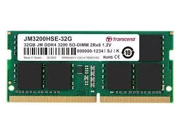 Transcend 32GB NOTEBOOK DDR4 3200Mhz Memory