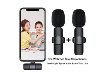Smartphone DUAL Wireless Lapel Microphone