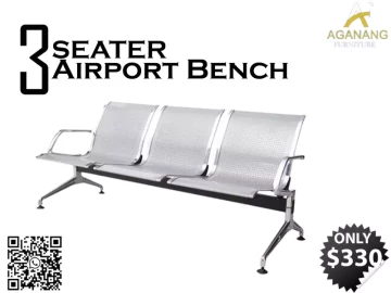 3-Seater airport Bench
