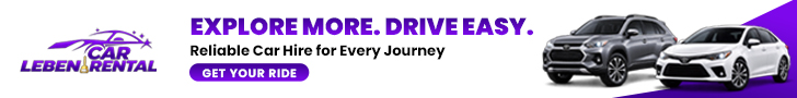 Leben Car Rental Search banner